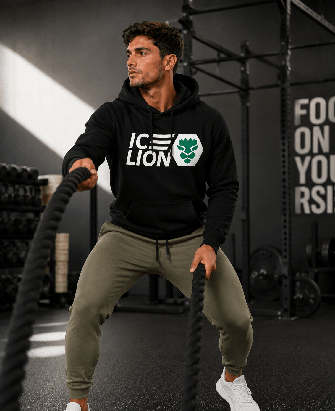 ICELION Power Hoodie | Heren