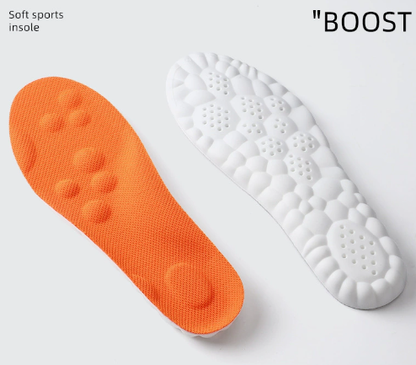 4d sport inlegzolen met schokabsorptie en arch support voor padel oranje
